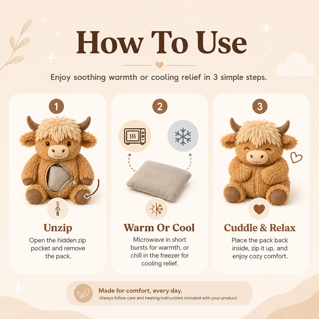 Heated & Weighted Highland Cow